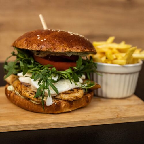 Pinky Italiano chicken burger